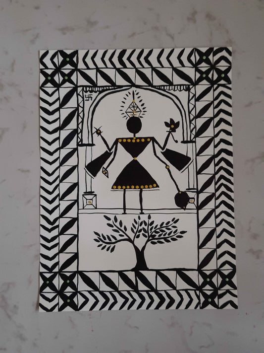 https://www.amrutaartpositivityforyou.com/products/lord-vishnu-warli-painting-handmade-painting