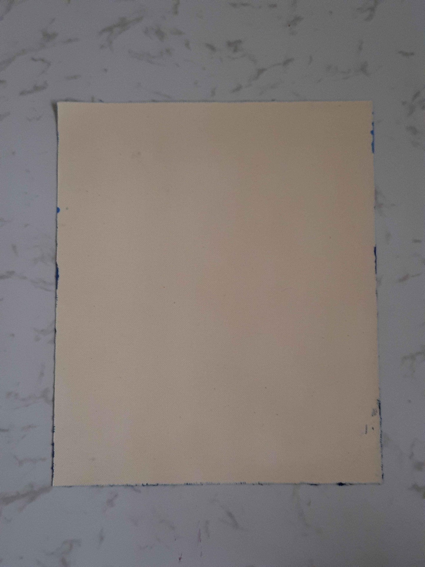 Ice mountain at full moon white canvas acrylic color handmade painting