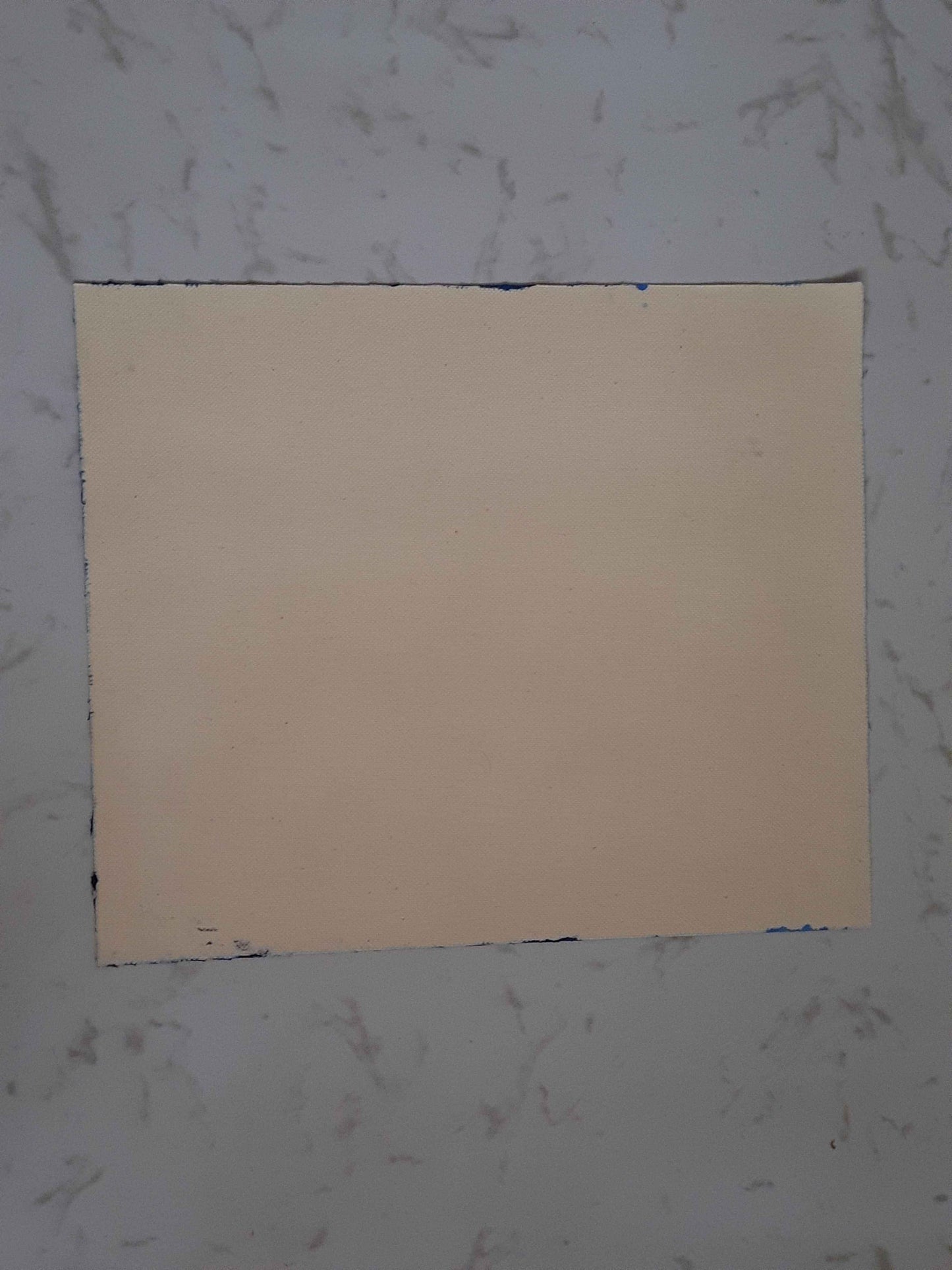 Ice mountain at full moon white canvas acrylic color handmade painting